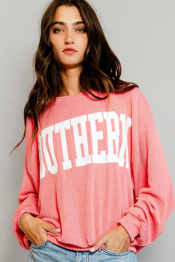 'SOUTHERN' WATERMELON Comfy Oversize Graphic Sweatshirt