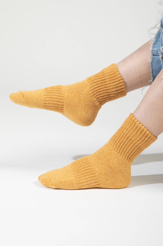 Yellow Sporty Socks