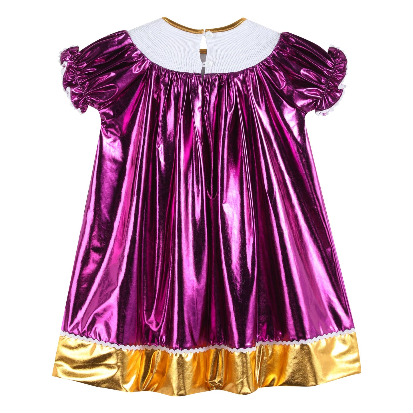 Limited Edition - Louisiana Purple and Gold Star Bishop Dres