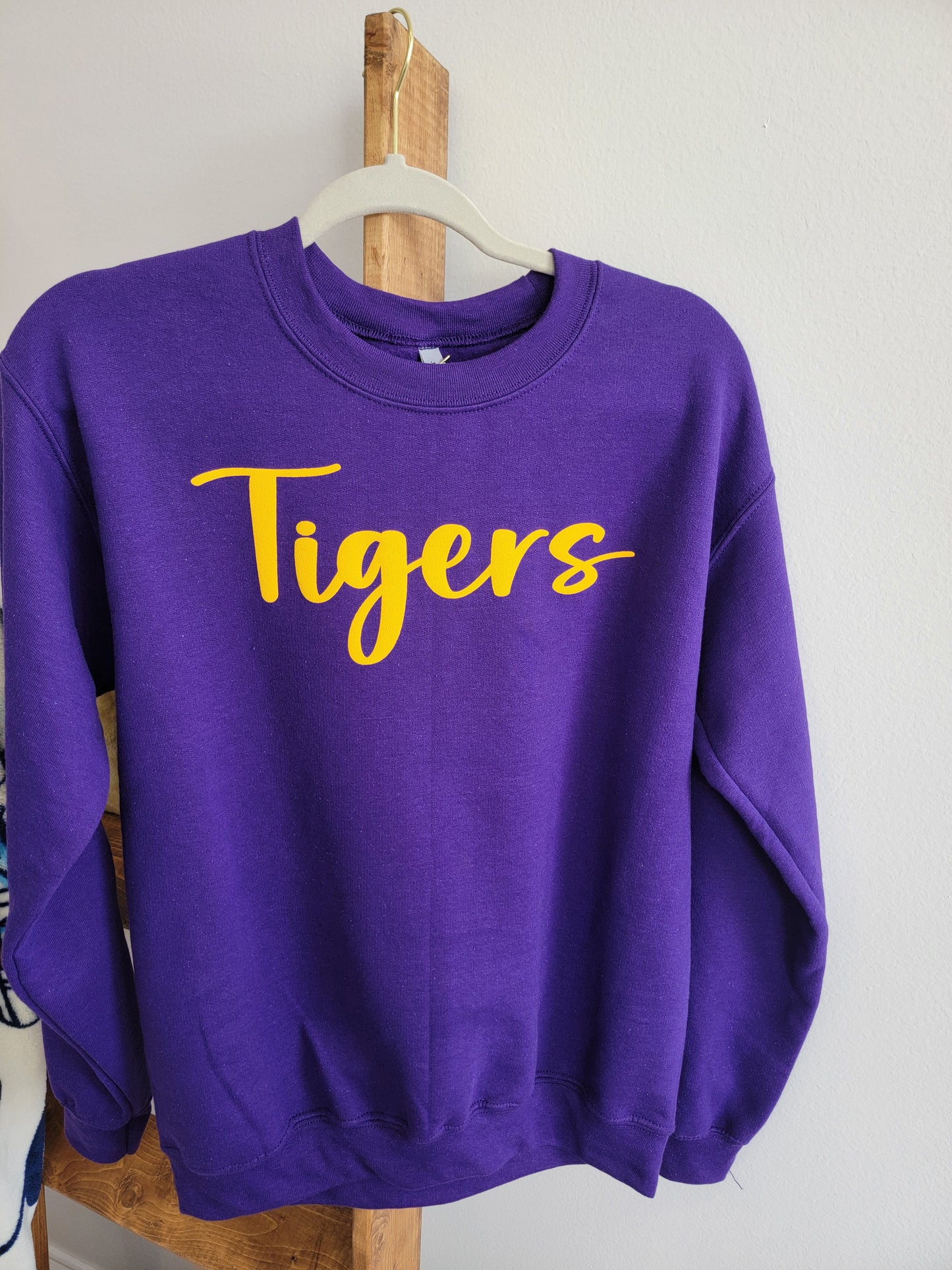 Tigers Purple Puff Sweatshirt