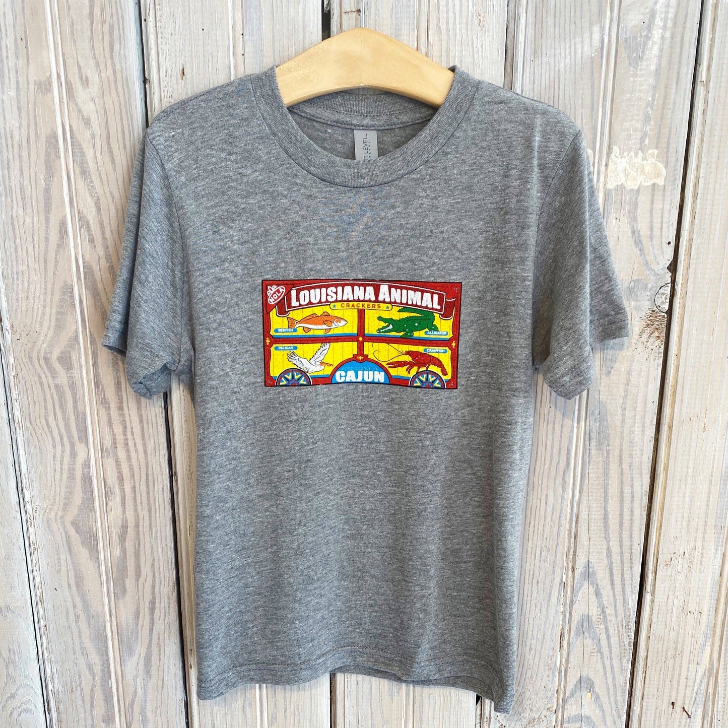 Louisisana Animal Crackers Kids Tee - Grey