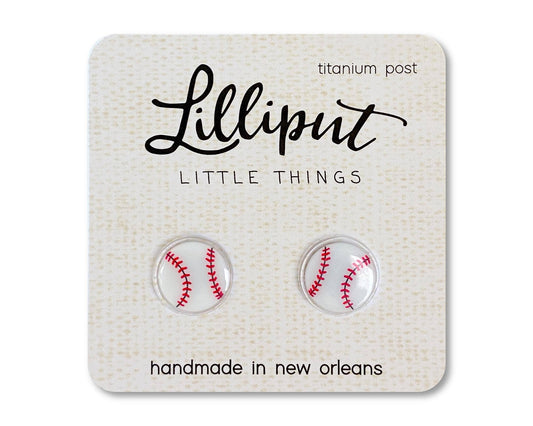 Baseball Stud Earrings