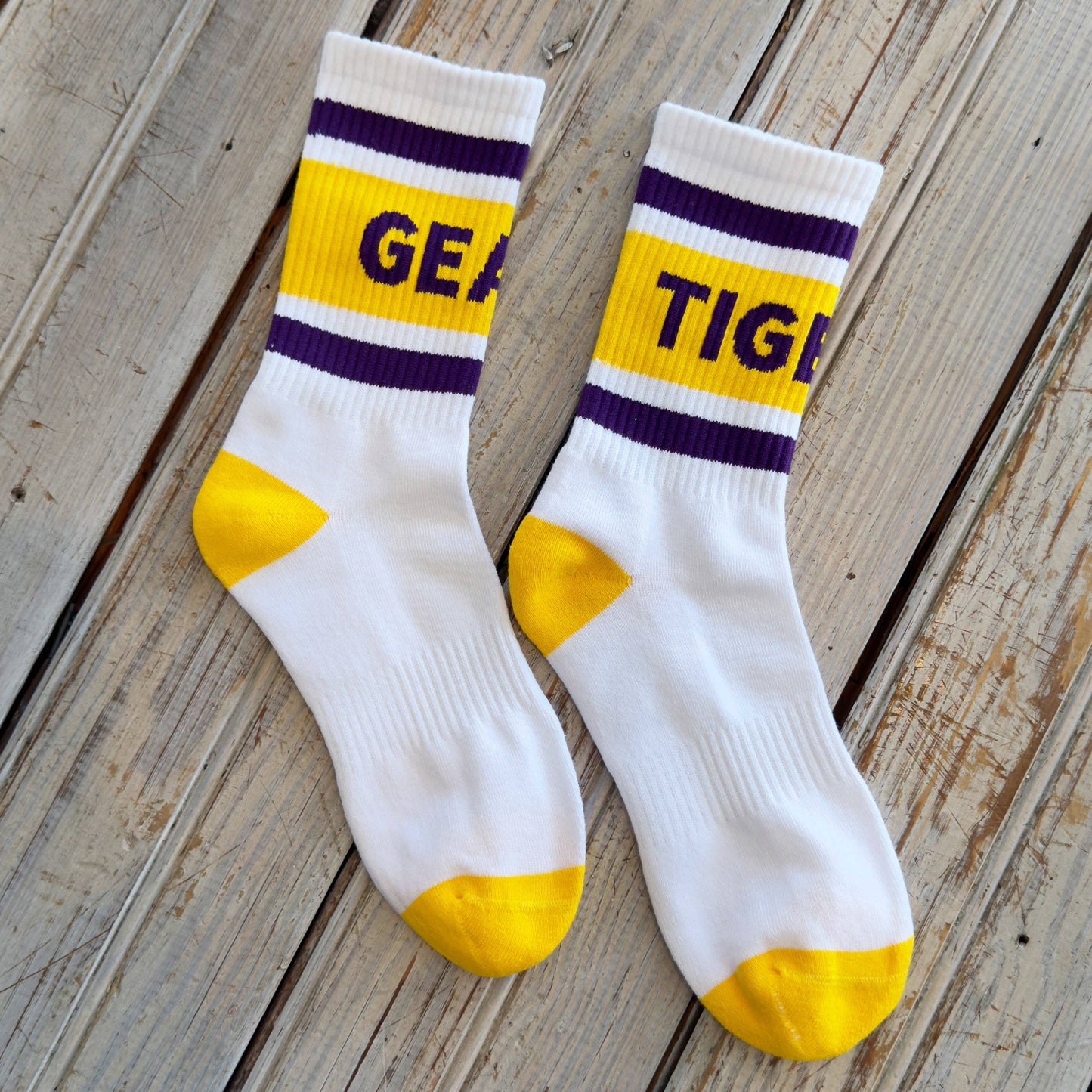 Geaux Tigers Varsity Socks